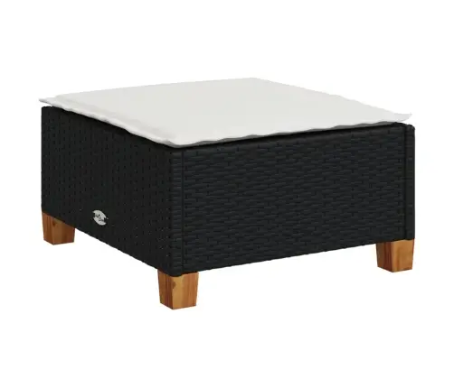 8-Osaline Aiadiivani Komplekt Patjadega, Must, Polürotang