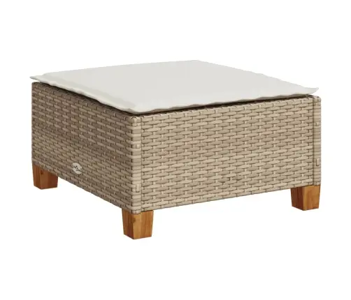 8-Daļīgs Dārza Dīvāna Komplekts, Matrači, Bēša Pe Rotangpalma Vidaxl