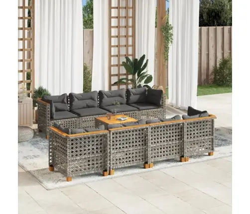 9-Osaline Aiadiivani Komplekt Patjadega, Hall, Polürotang