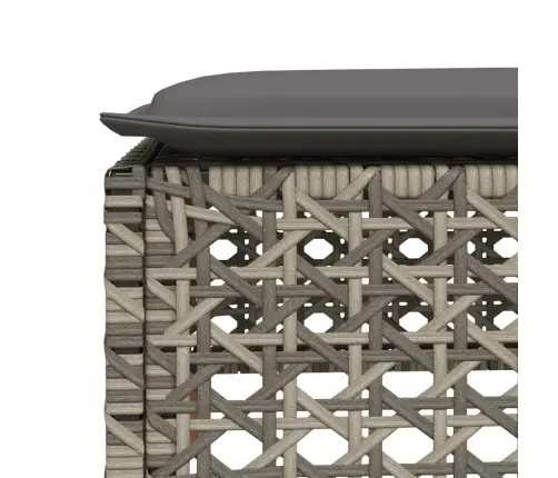 4-Daļīgs Dārza Dīvāna Komplekts Ar Matračiem, Pelēks Pe Pinums Vidaxl