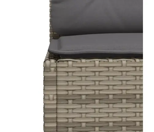 4-Daļīgs Dārza Dīvāna Komplekts Ar Matračiem, Pelēks Pe Pinums Vidaxl