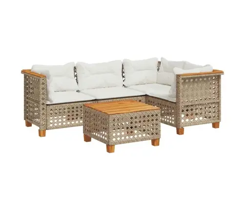 5-Osaline Aiadiivani Komplekt Patjadega, Beež, Polürotang