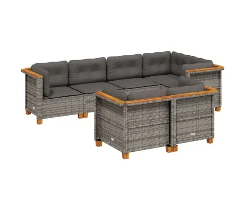 7-Osaline Aiadiivani Komplekt Patjadega, Hall, Polürotang