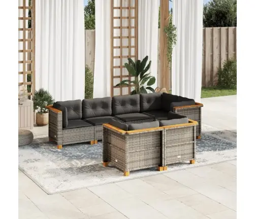 7-Osaline Aiadiivani Komplekt Patjadega, Hall, Polürotang