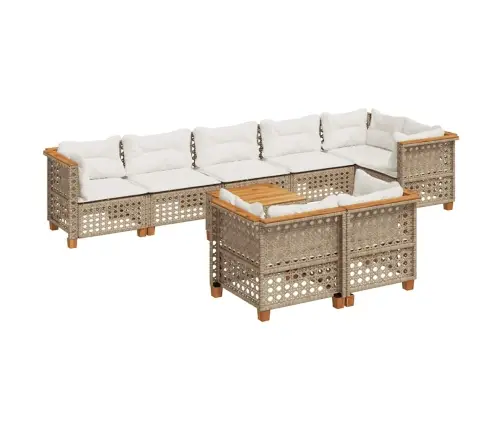 9-Osaline Aiadiivani Komplekt Patjadega, Beež, Polürotang