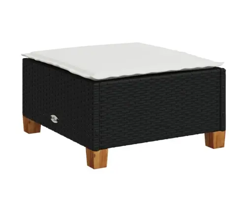 8-Daļīgs Dārza Dīvāna Komplekts, Matrači, Melna Pe Rotangpalma Vidaxl