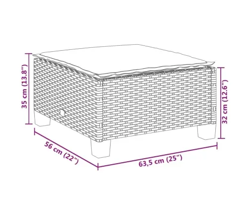 8-Daļīgs Dārza Dīvāna Komplekts, Matrači, Melna Pe Rotangpalma Vidaxl