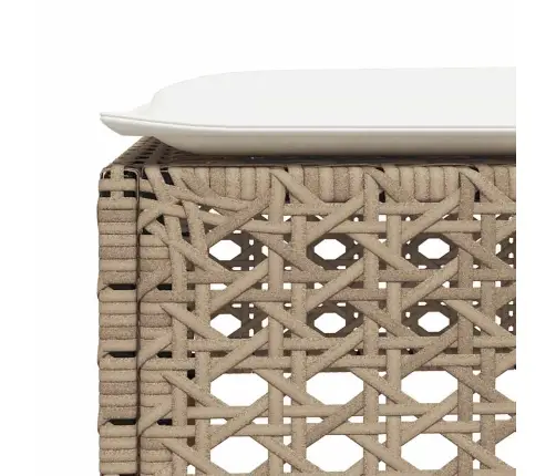 8-Daļīgs Dārza Dīvāna Komplekts, Matrači, Bēša Pe Rotangpalma Vidaxl