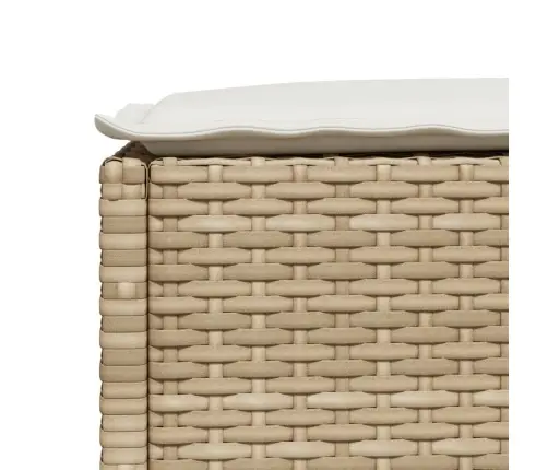 6-Osaline Aiadiivani Komplekt Patjadega, Beež, Polürotang