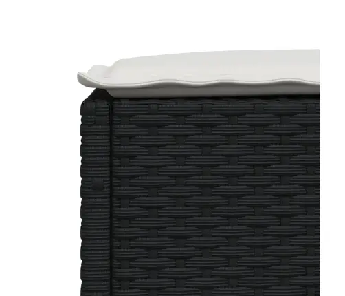 8-Daļīgs Dārza Dīvāna Komplekts, Matrači, Melna Pe Rotangpalma Vidaxl