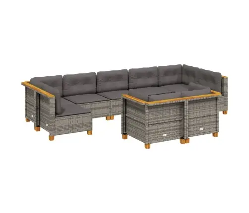 9-Osaline Aiadiivani Komplekt Patjadega, Hall, Polürotang