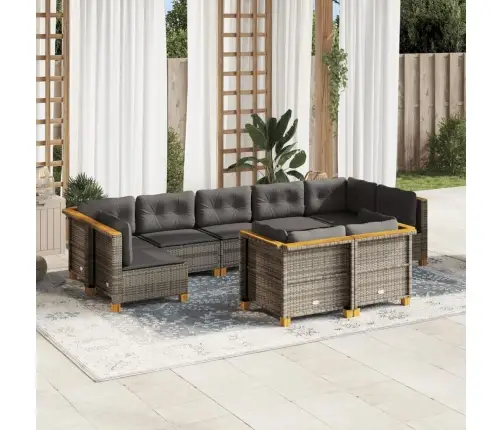 9-Osaline Aiadiivani Komplekt Patjadega, Hall, Polürotang