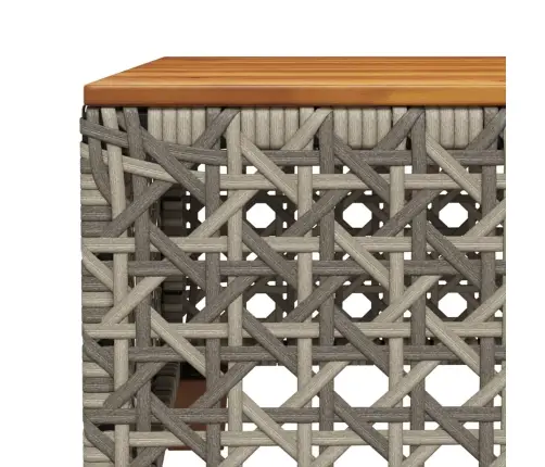 10-Daļīgs Dārza Dīvāna Komplekts Ar Matračiem, Pelēks Pe Pinums Vidaxl