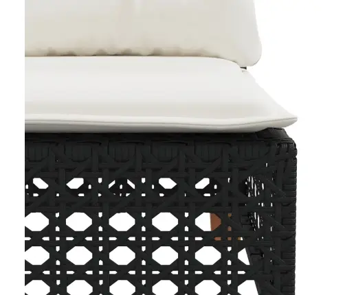 10-Osaline Aiadiivani Komplekt Patjadega, Must, Polürotang