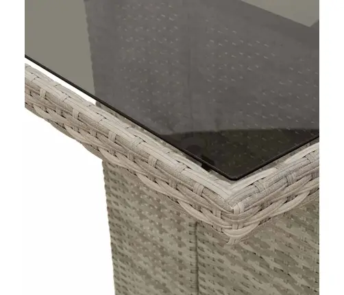 Ēdamistabas Komplekts 9 Pcs Gaiši Pelēka 190 X 80 X 74 Cm Vidaxl