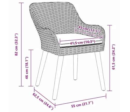 Ēdamistabas Komplekts 7 Pcs Gaiši Pelēks Un Melns Lieli Vidaxl