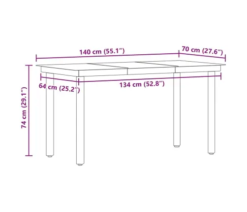 Aia Söögilaudade Komplekt Padjaga 5 Pcs Helehall Polürotang
