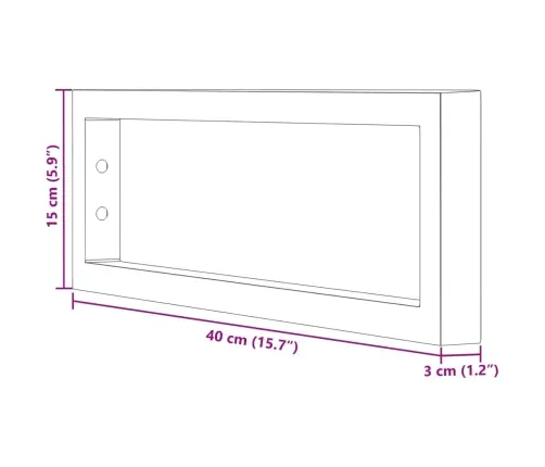 Riiuliklambrid Valamule 2 Tk Valge Ristkülikukujuline Teras
