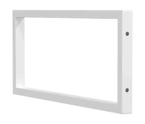 Plauktu Kronšteini Izlietnei, 2 Gb., Balti, Taisnstūra, Tērauds Vidaxl