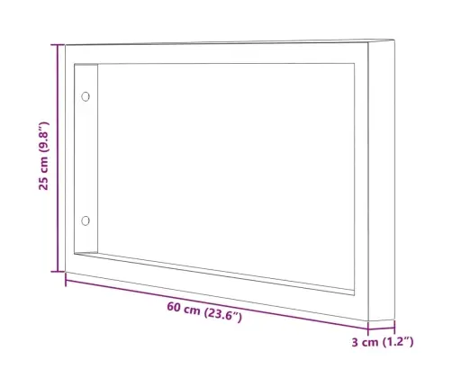 Plauktu Kronšteini Izlietnei, 2 Gb., Balti, Taisnstūra, Tērauds Vidaxl