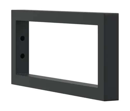 Plauktu Kronšteini Izlietnei, 2 Gb., Melns, Taisnstūra, Tērauds Vidaxl