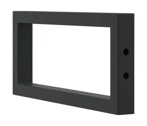 Plauktu Kronšteini Izlietnei, 2 Gb., Melns, Taisnstūra, Tērauds Vidaxl