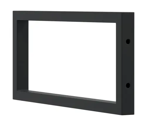 Plauktu Kronšteini Izlietnei, 2 Gb., Melns, Taisnstūra, Tērauds Vidaxl