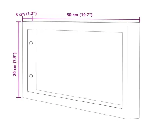 Riiuliklambrid Valamule 2 Tk Must Ristkülikukujuline Teras