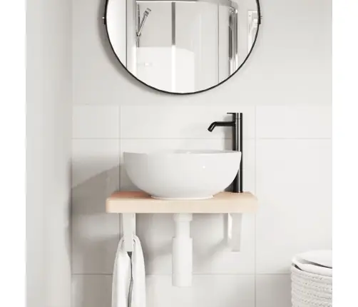 Lentynų Laikikliai Praustuvui, 2Vnt., Balti, Plienas