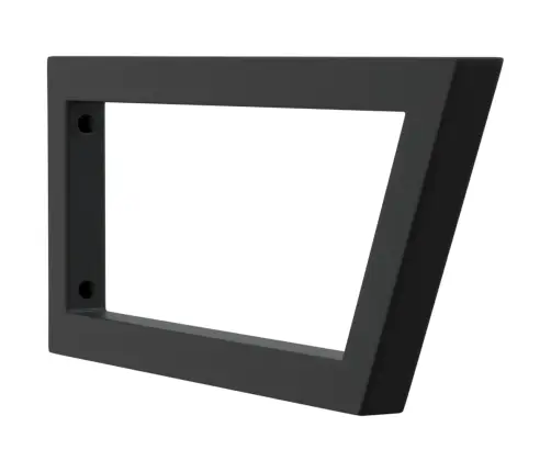 Plauktu Kronšteini Izlietnei, 2 Gb., Melni, Trapeces, Tērauds Vidaxl