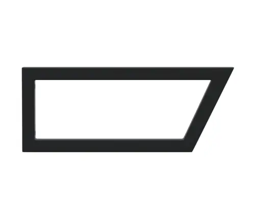 Plauktu Kronšteini Izlietnei, 2 Gb., Melni, Trapeces, Tērauds Vidaxl