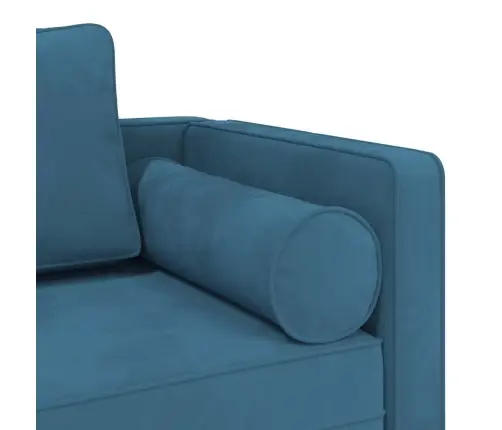 Kanapee Koos Patjadega, Sinine, Samet