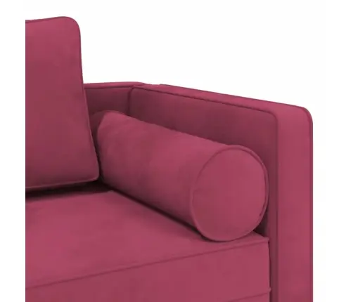 Kanapee Koos Patjadega, Veinipunane, Samet