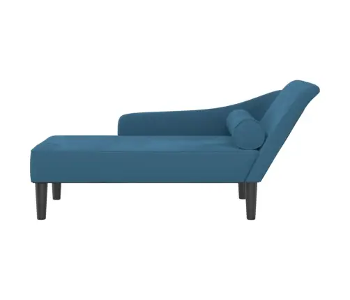 Poilsio Gultas Su Pagalvėlėmis, Mėlynos Spalvos, Aksomas