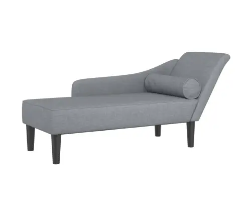 Poilsio Gultas Su Pagalvėlėmis, Šviesiai Pilkas, Audinys