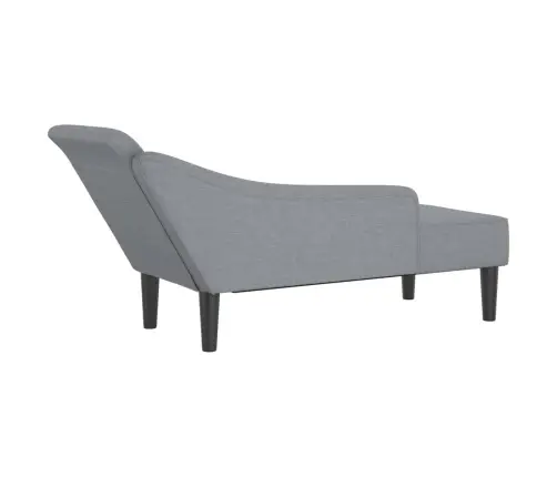 Poilsio Gultas Su Pagalvėlėmis, Šviesiai Pilkas, Audinys