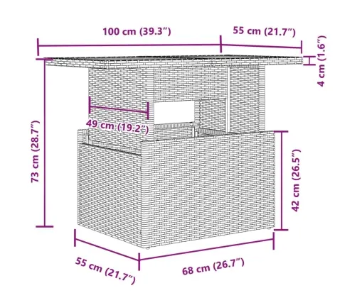 Sodo Sofos Komplektas, 2 Dalių, Pilkas, Poliratanas Ir Akacija