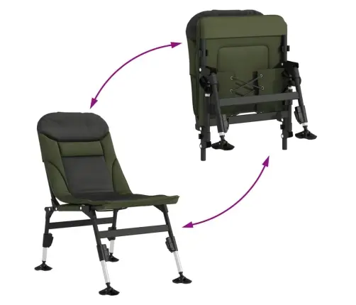 Kokkupandav Kalastustool, Reguleeritavad Jalad, Roheline