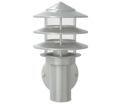 Āra Sienas Lampa, Sudrabaina, Nerūsējošs Tērauds Vidaxl