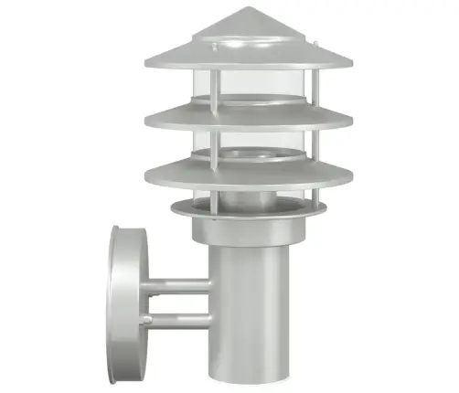 Āra Sienas Lampa, Sudrabaina, Nerūsējošs Tērauds Vidaxl