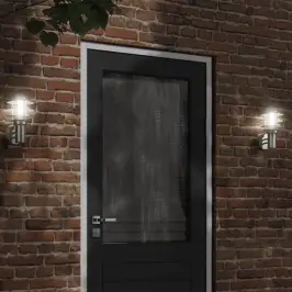 Āra Sienas Lampa, Sudrabaina, Nerūsējošs Tērauds Vidaxl