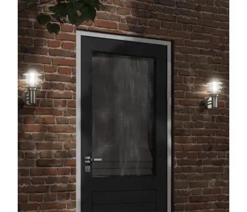 Āra Sienas Lampa, Sudrabaina, Nerūsējošs Tērauds Vidaxl