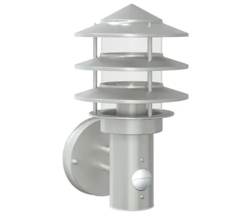 Anduriga Õue Seinavalgusti, Hõbedane, Roostevaba Teras