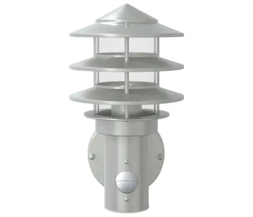 Anduriga Õue Seinavalgusti, Hõbedane, Roostevaba Teras