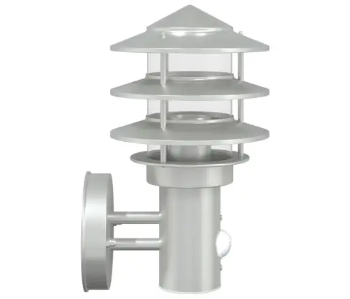 Anduriga Õue Seinavalgusti, Hõbedane, Roostevaba Teras