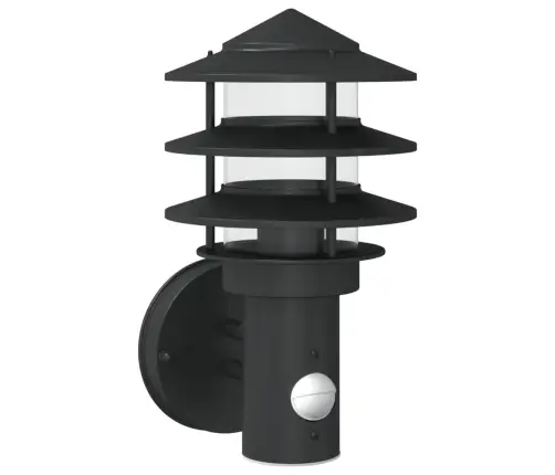 Anduriga Õue Seinavalgusti, Must, Roostevaba Teras