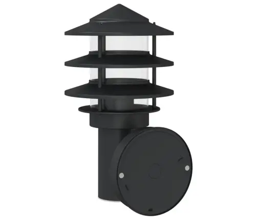 Anduriga Õue Seinavalgusti, Must, Roostevaba Teras