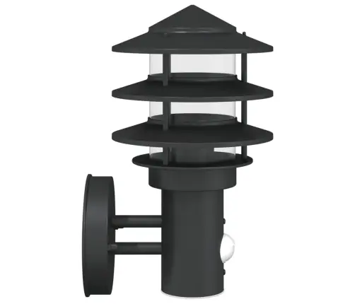 Anduriga Õue Seinavalgustid 2 Tk, Must, Roostevaba Teras