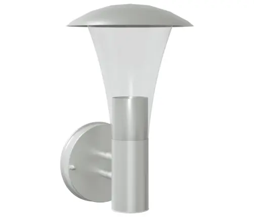 Āra Sienas Lampa, Sudrabaina, Nerūsējošs Tērauds Vidaxl