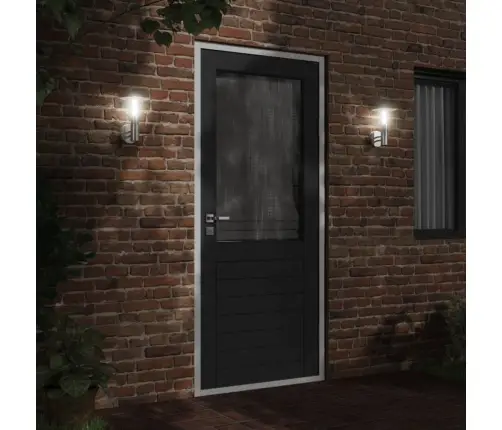 Āra Sienas Lampa, Sudrabaina, Nerūsējošs Tērauds Vidaxl